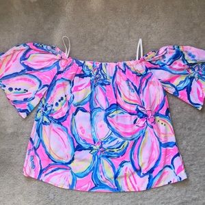 Lilly Pulitzer Off the Shoulder Top